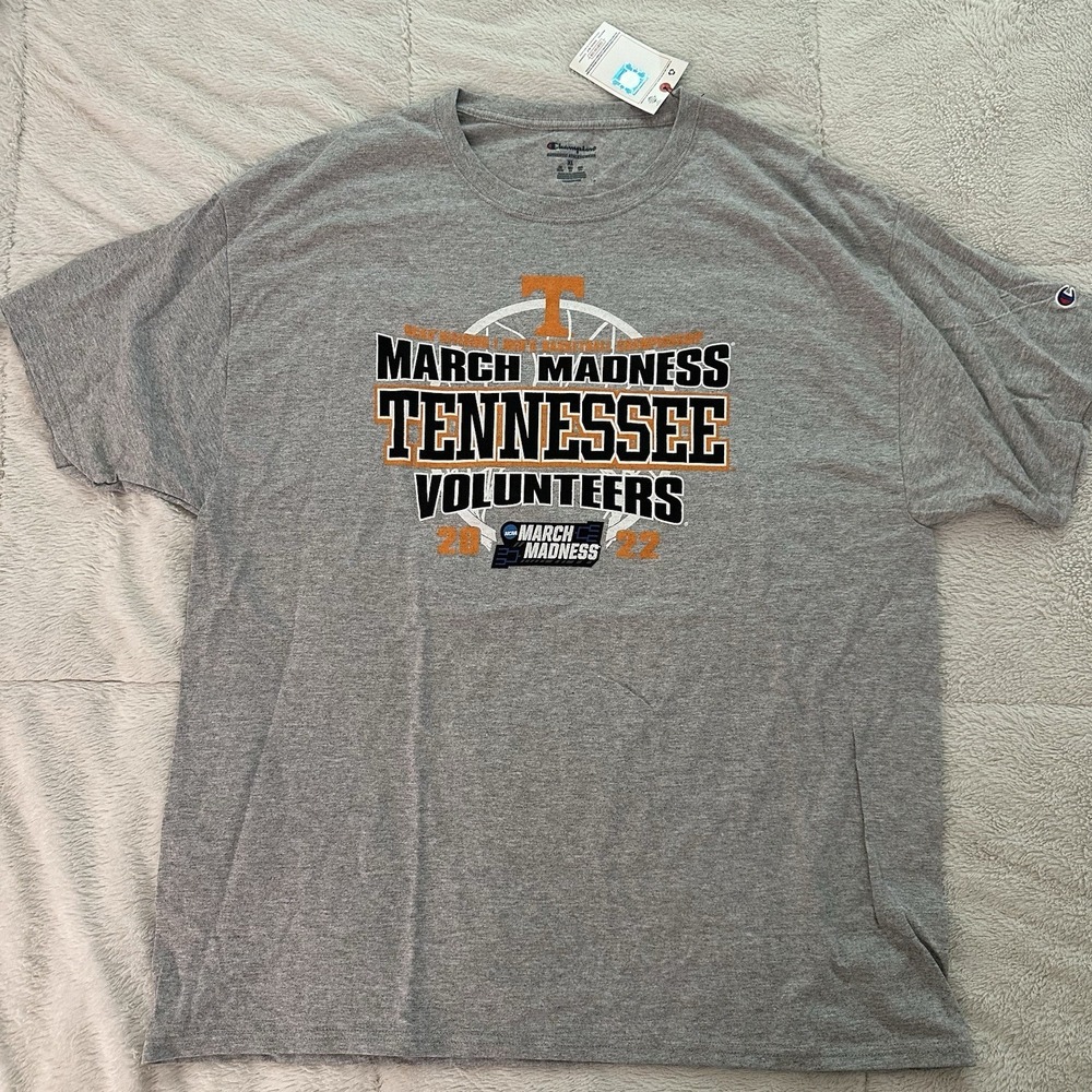 University Of Tennessee March Madness Shirt 2022 Gray Size XL UT Vols